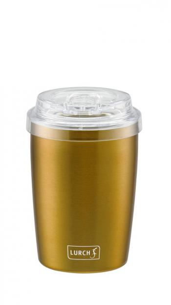 Kubek termiczny do kawy stalowy (pojemno: 300 ml), zoty - Lurch