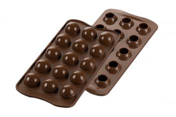 Forma silikonowa do czekoladek pralinek 3D (15 wgbie) - Tartufino - Silikomart
