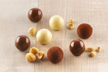 Forma silikonowa do czekoladek pralinek 3D (15 wgbie) - Tartufino - Silikomart