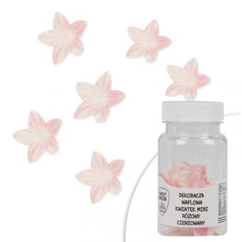 Dekoracja waflowa, kwiatuszki rowe cieniowane (40 szt.) - SweetDecor