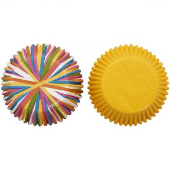 Papilotki do muffinw kolorowe paski (75 szt. w opakowaniu) - 05-0-0084 - Wilton