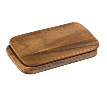 Deski niadaniowe rednie, drewno akacjowe, 2 sztuki - Zassenhouse
