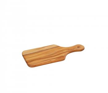 Deska do krojenia i serwowania z rczk, drewno oliwne (dugo: 22 cm) - Zassenhaus
