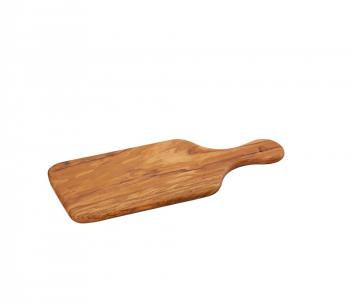 Deska do krojenia i serwowania z rczk, drewno oliwne (dugo: 26 cm) - Zassenhaus