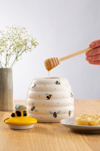 Pojemnik ceramiczny na mid z czerpakiem - Sweet Bee - Price Kensington