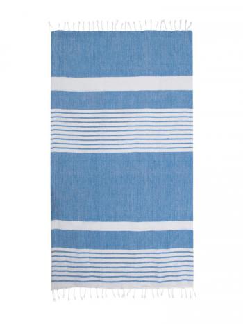 Kocyk piknikowy lub rcznik plaowy Ella Hamam (wym. 145  250 cm) niebieski - Outdoor- Sagaform