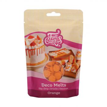 Pastylki czekoladowe pomaraczowe Deco Melts (250 g) - FunCakes