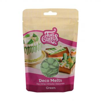 Pastylki czekoladowe zielone Deco Melts (250 g) - FunCakes