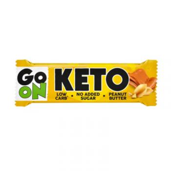 Baton o smaku masa orzechowego bez cukru, Keto Bar Peanut Butter (50g) - GO ON - Sante