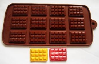 Forma silikonowa do maych tabliczek czekolady (12 wgbie) - CL