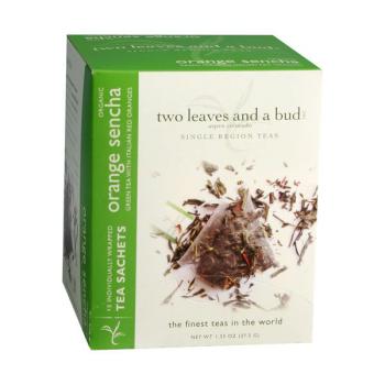 Organiczna zielona herbata SENCHA z pomaracz- TWO LEAVES AND A BUD