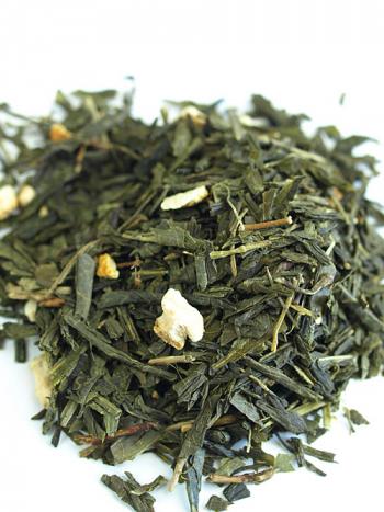 Sencha o smaku cytrynowym - zielona herbata aromatyzowana (100 g) - Manufaktura Smaku