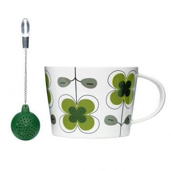 Filianka w puszce, z silikonowym zaparzaczem, zielona - Tea - Sagaform