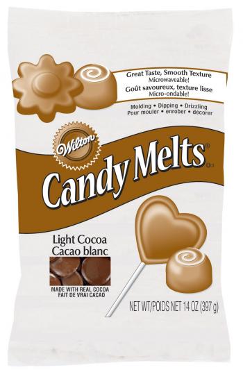 Pastylki czekoladowe do rozpuszczania jasno-czekoladowe Candy Melts (397 gramw) - 03-3099 - Wilton