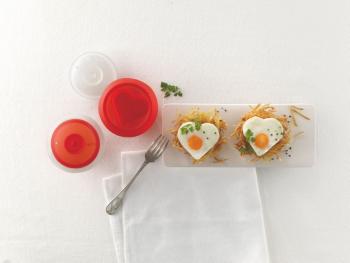 Zestaw do gotowania jajek  serca OVO (2 szt.) - Lekue