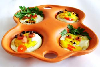 Forma gliniana do pieczenia buek, jajek, owocw i warzyw - Vitos Keramia