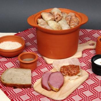 Garnek rzymski do pieczenia warzyw, mis i kiszenia (pojemno: 6 litrw) - Vitos Keramia
