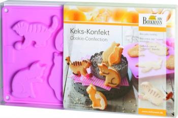 Formy silikonowe do ciasteczek i deserw Wesoe Kotki (zestaw 2 sztuki) - Birkmann