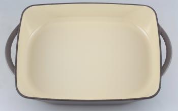 Brytfanna eliwna emaliowana Modern (36 x 23 cm, pojemno: 3,3 litra) w kolorze popielatym - Chasseur