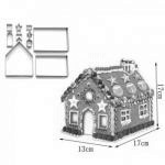 Foremki metalowe, domek, chatka 3D (10 elementw) - CL