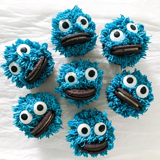 Babeczki Cookie Monster 