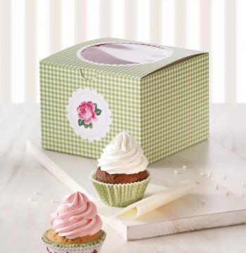 Pudełko prezentowe na 4 cupcake’i - Cottage Garden - Birkmann