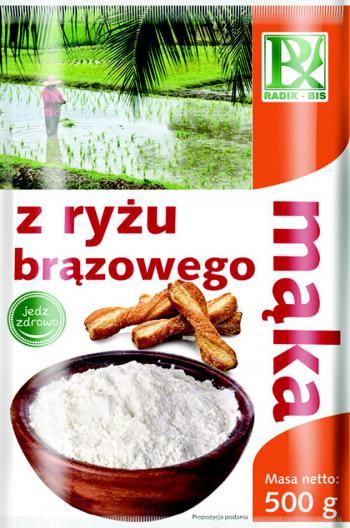 Mąka z ryżu brązowego (500 g) - Radix-bis