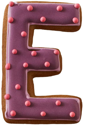 Foremka do wykrawania ciastek w kształcie litery E (wysokość: 6 cm) - Birkmann - OTSW