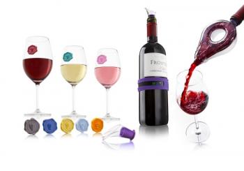 Zestaw akcesoriw do wina (12 elementw) - Vacu Vin