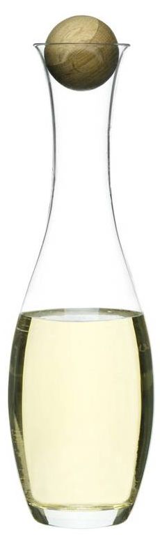 Karafka do białego wina z dębowym korkiem - Nature - Sagaform - OTSW