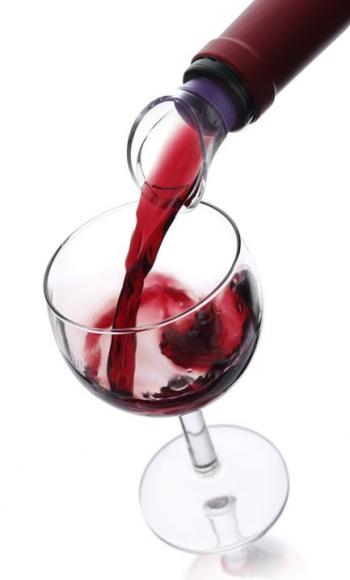 Nalewaki do wina (2 sztuki), różowy i fioletowy - Vacu Vin