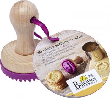 Stempelek drewniany do ciastek „Cupcake” - Birkmann