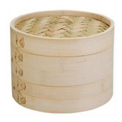 Koszyk bambusowy dwupoziomowy do gotowania na parze - I...