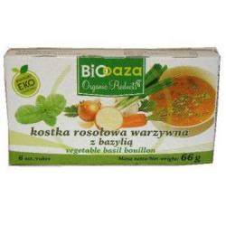 Kostki rosołowe warzywne z bazylią (6 x 11 g) - Bio Oaz...