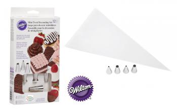Zestaw tylek i worków do dekoracji mini-ciastek (12 elementów) - 2104-1366 - Wilton 
