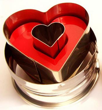 Foremka do wykrawania ciastek w kształcie dużego serca - Perfect Home