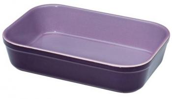 Naczynie ceramiczne do zapiekania, prostoktne, fioletowe - Kuchenprofi