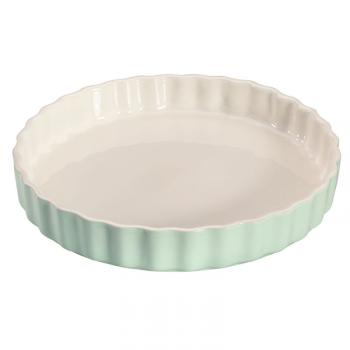 Forma ceramiczna do tarty, zielono-biaa (rednica: 28 cm) - Kuchenprofi