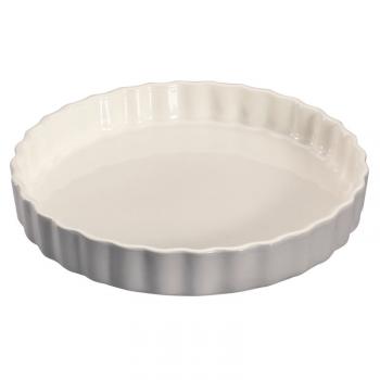 Forma ceramiczna do tarty, szaro-biaa(rednica: 28 cm) - Kuchenprofi