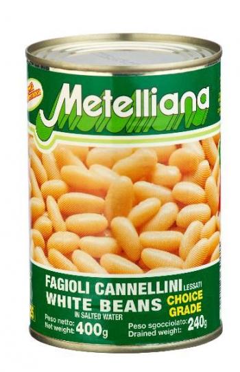 Fasola biaa Canellini w zalewie (400 g) - Metelliana