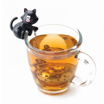 Zaparzacz do herbaty, czarny kot - Meow - MSC