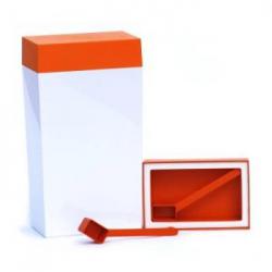 Pojemnik prostokątny biało-pomarańczowy (4 L) - O'Lala