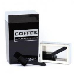 Pojemnik prostokątny czarno-chromowy Coffee (1,25 L) - ...