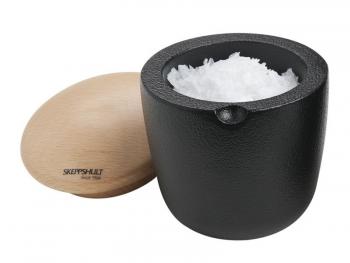 Pojemnik na sól S-SWING z bukową pokrywką - Skeppshult