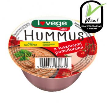 Hummus - kremowa pasta z ciecierzycy i tahini z suszonymi pomidorami (125 g) - Sante