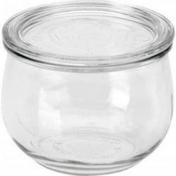 Słoik półokrągły ze szklanym wieczkiem (580 ml) - Weck