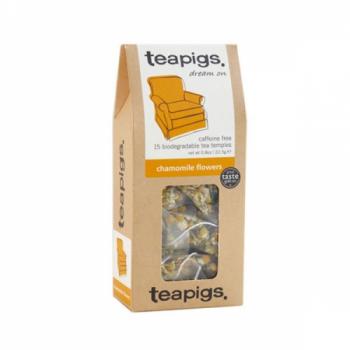 Herbata Chamomile Flowers o smaku rumiankowym w piramidkach (15 sztuk) - Teapigs