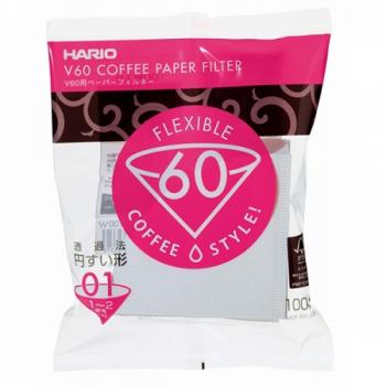 Filtry papierowe V60-01 (100 sztuk) - Hario