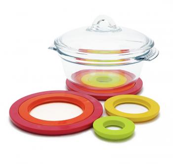 Podstawki okrągłe pod naczynia (zestaw 4 sztuk), kolorowe - Zak!