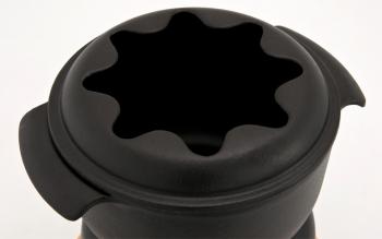 Zestaw do fondue żeliwny emaliowany Cook w kolorze czarnym - Chasseur